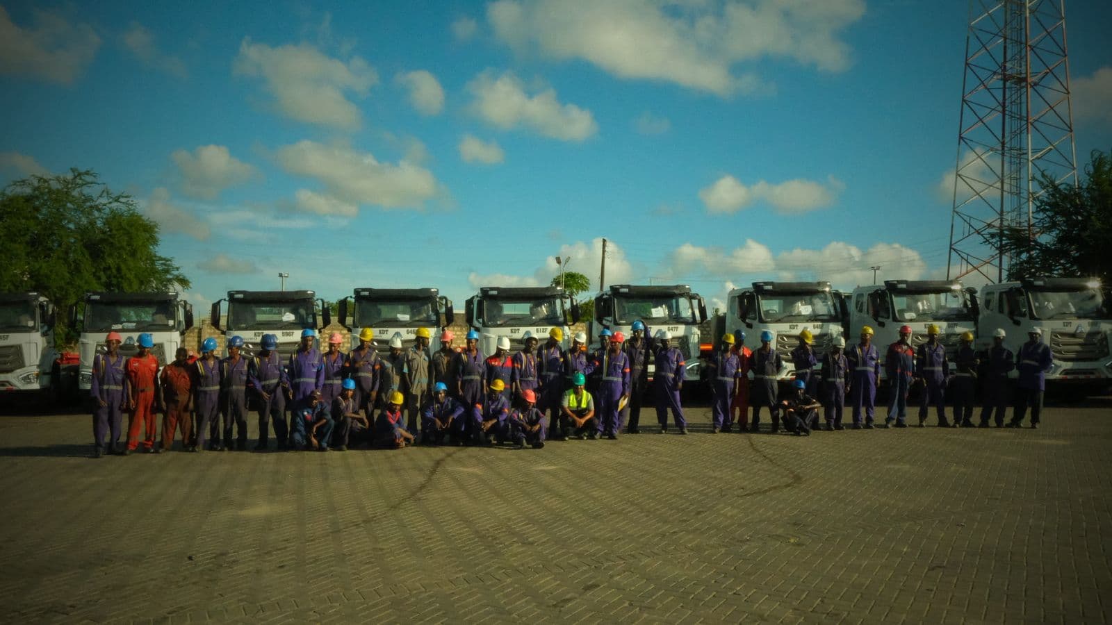 Our crew on site